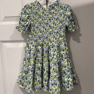 Ralph Lauren 3t Girls Dress - Blue and Green floral in great condition! Smocked